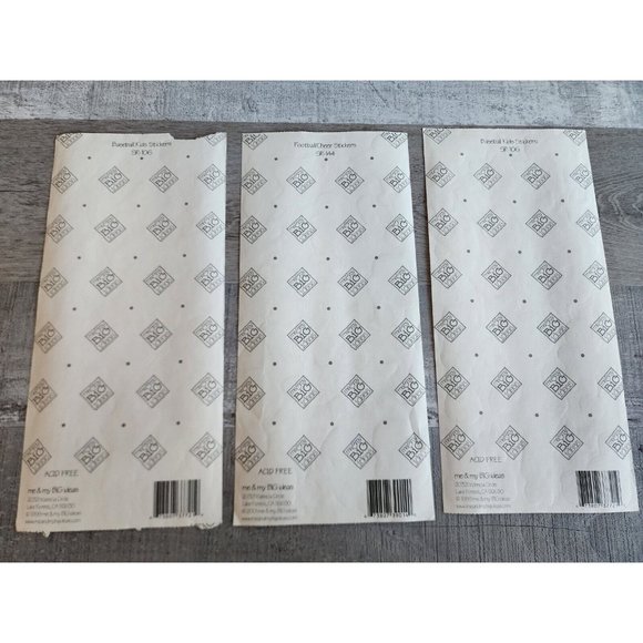 Jumbo Sticker Sheet - MAMBI Sports Football Baseball Cheerleaders NEW Retired 39 - Picture 5 of 5